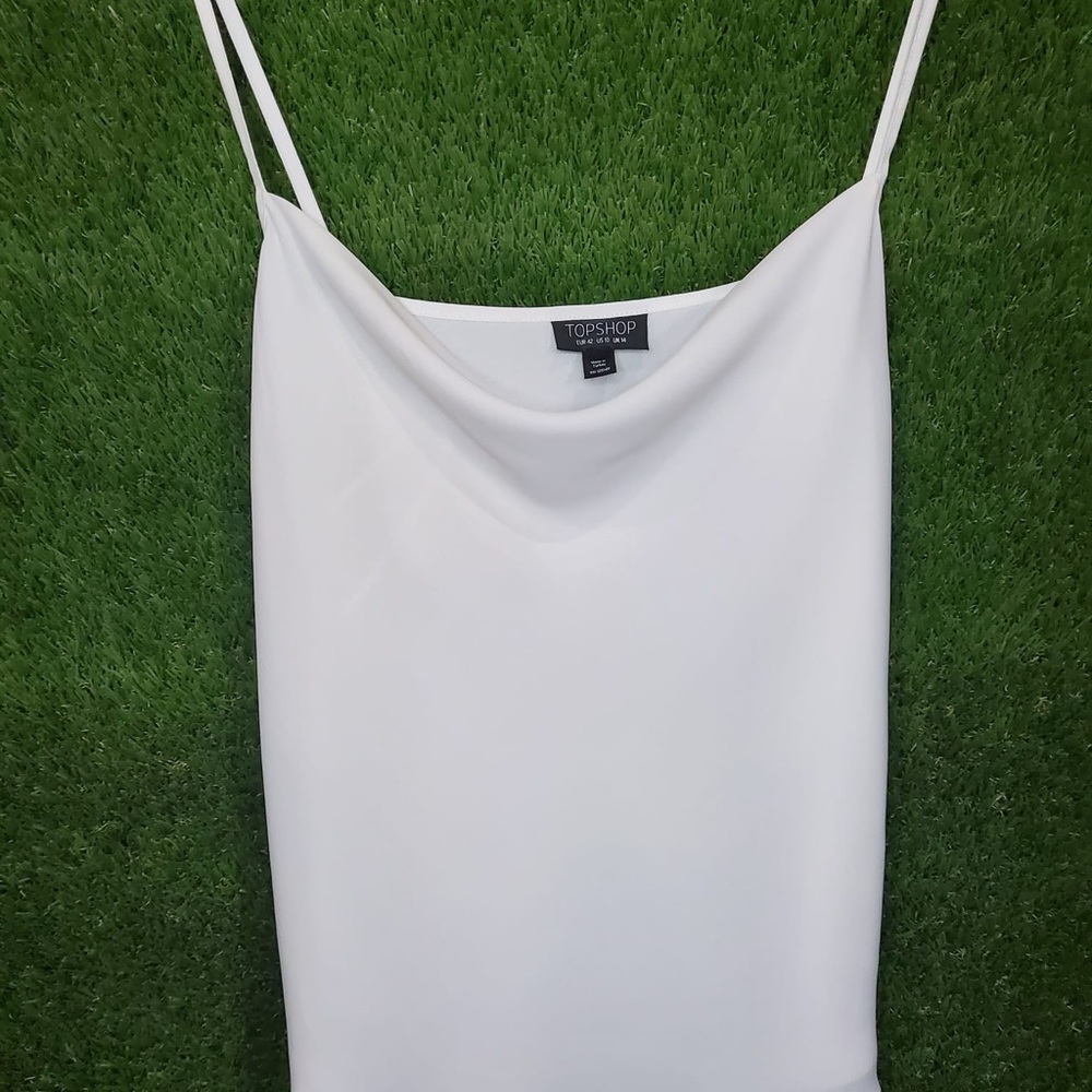 Top Shop / White Camisole Tank Shell Top